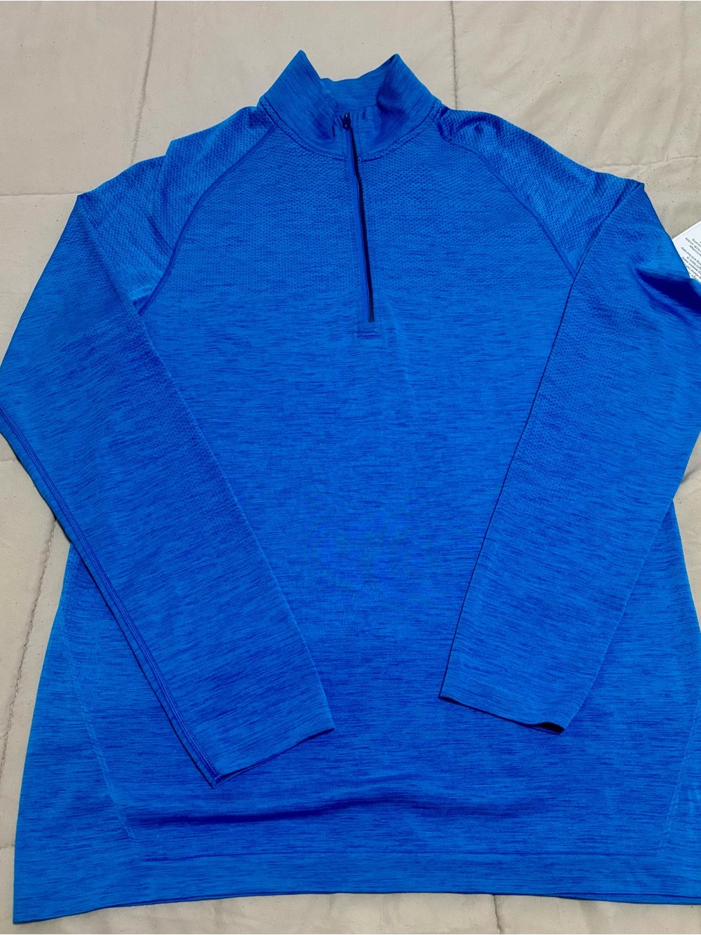 lululemon athletica Women's Long Sleeve Quarter Zip Pullover - Royal Blue